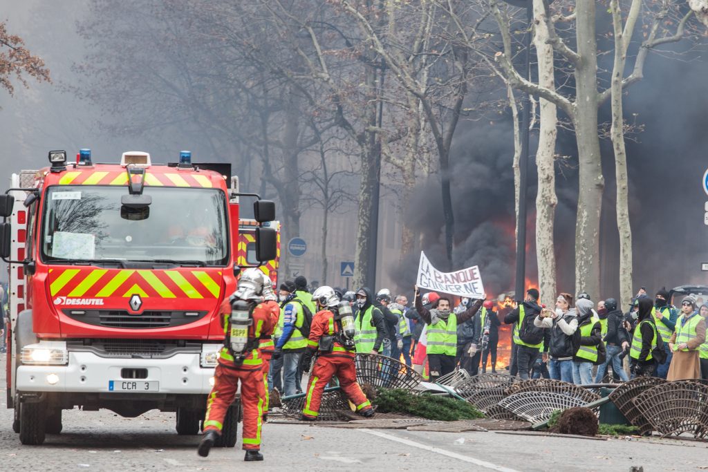 Une intervention des pompiers