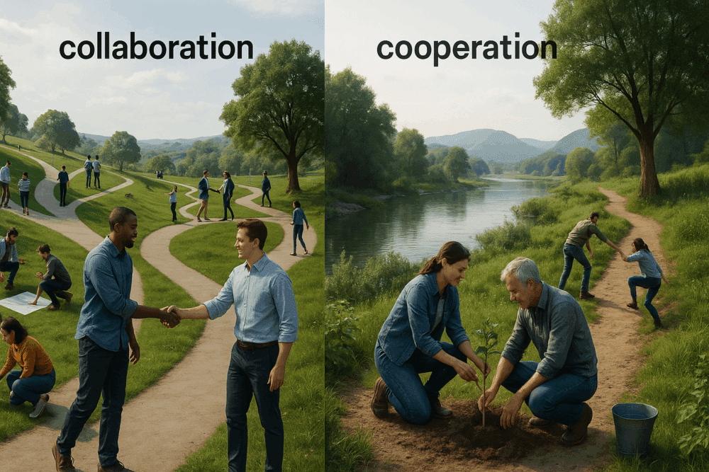 différence entre collaboration et coopération