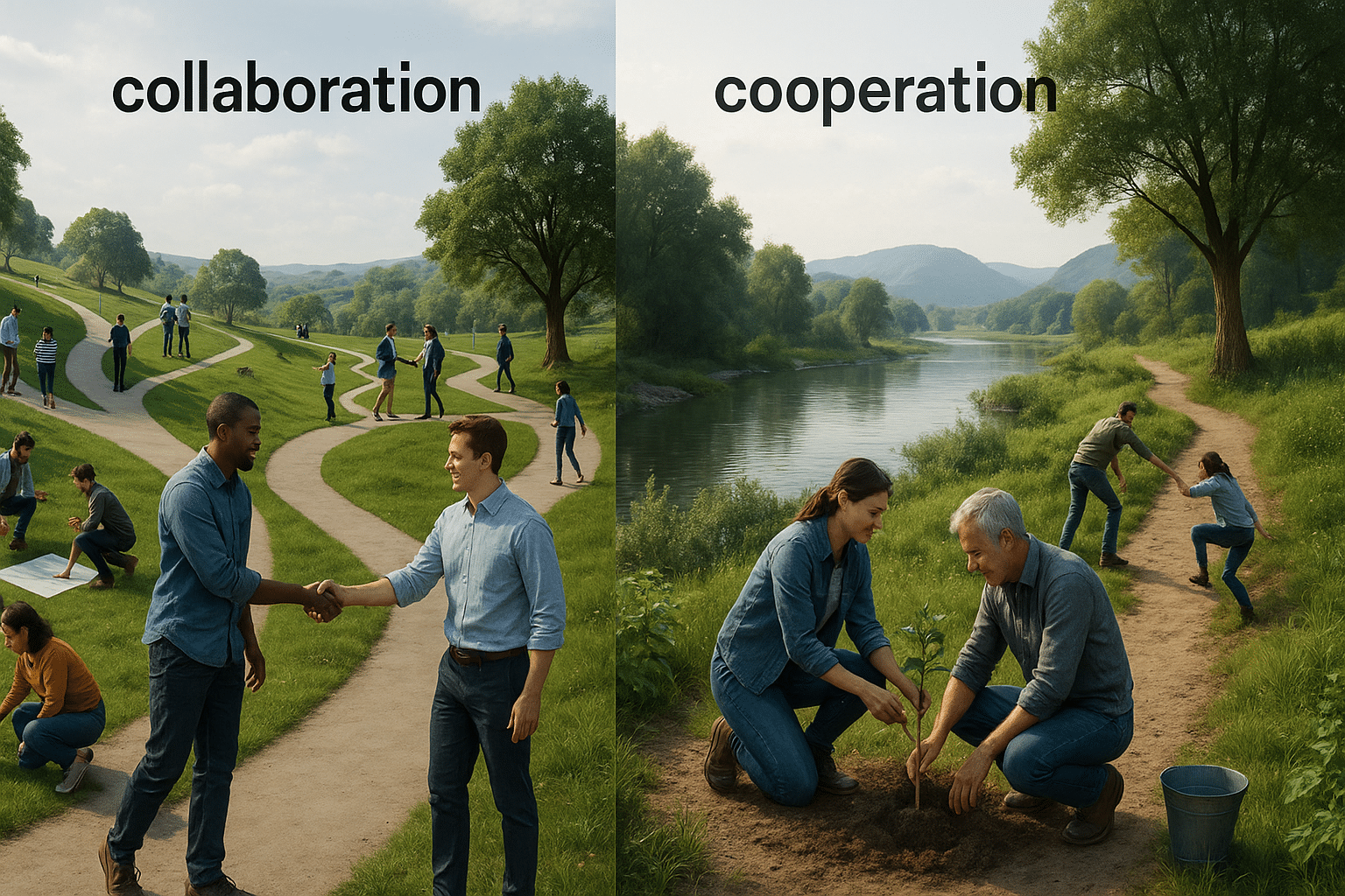 différence entre collaboration et coopération